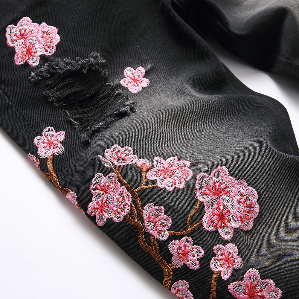 Men Sakura Embroidery Denim Je - Embroidery Jeans Sakura recension och pris