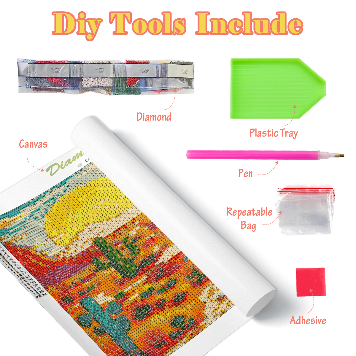 RUOPOTY Diamond Painting Kits  - Embroidery Ideas For Bags recension och pris