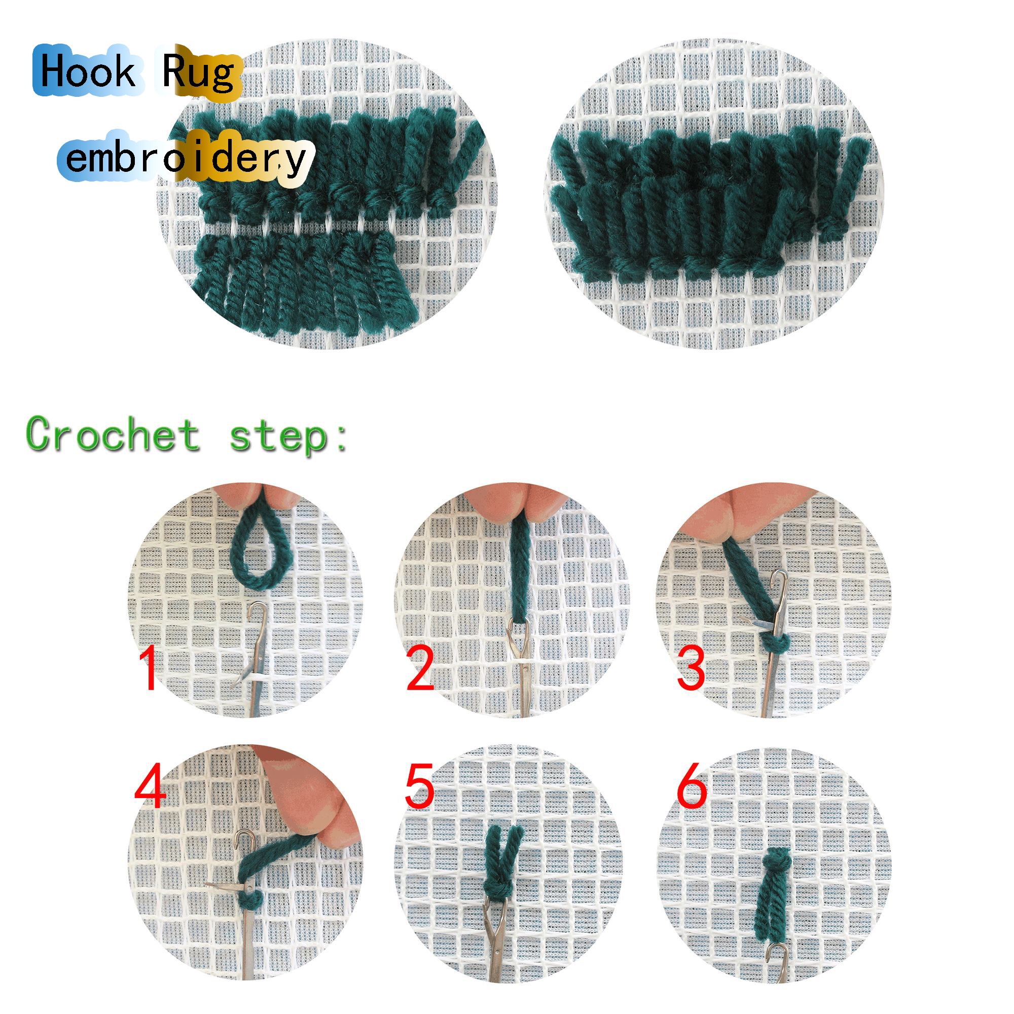 Christmas Latch hook rug kit C - Printed Embroidery Kit recension och pris