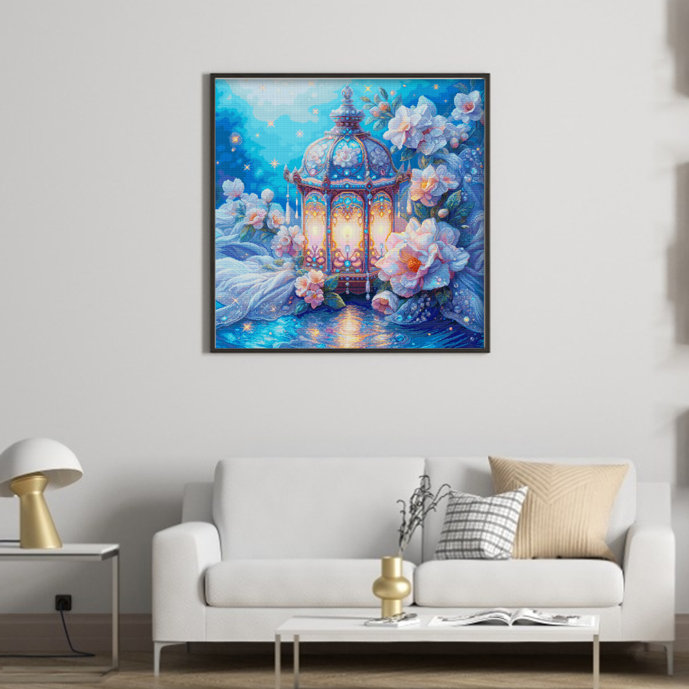 Lantern Print Cross Stitch Kit - Printed Embroidery Kit recension och pris