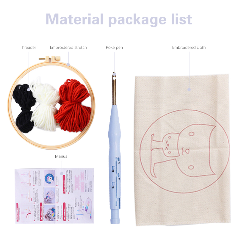 20x20cm Frame Punch Needle Kit - Embroidery Ideas For Bags recension och pris