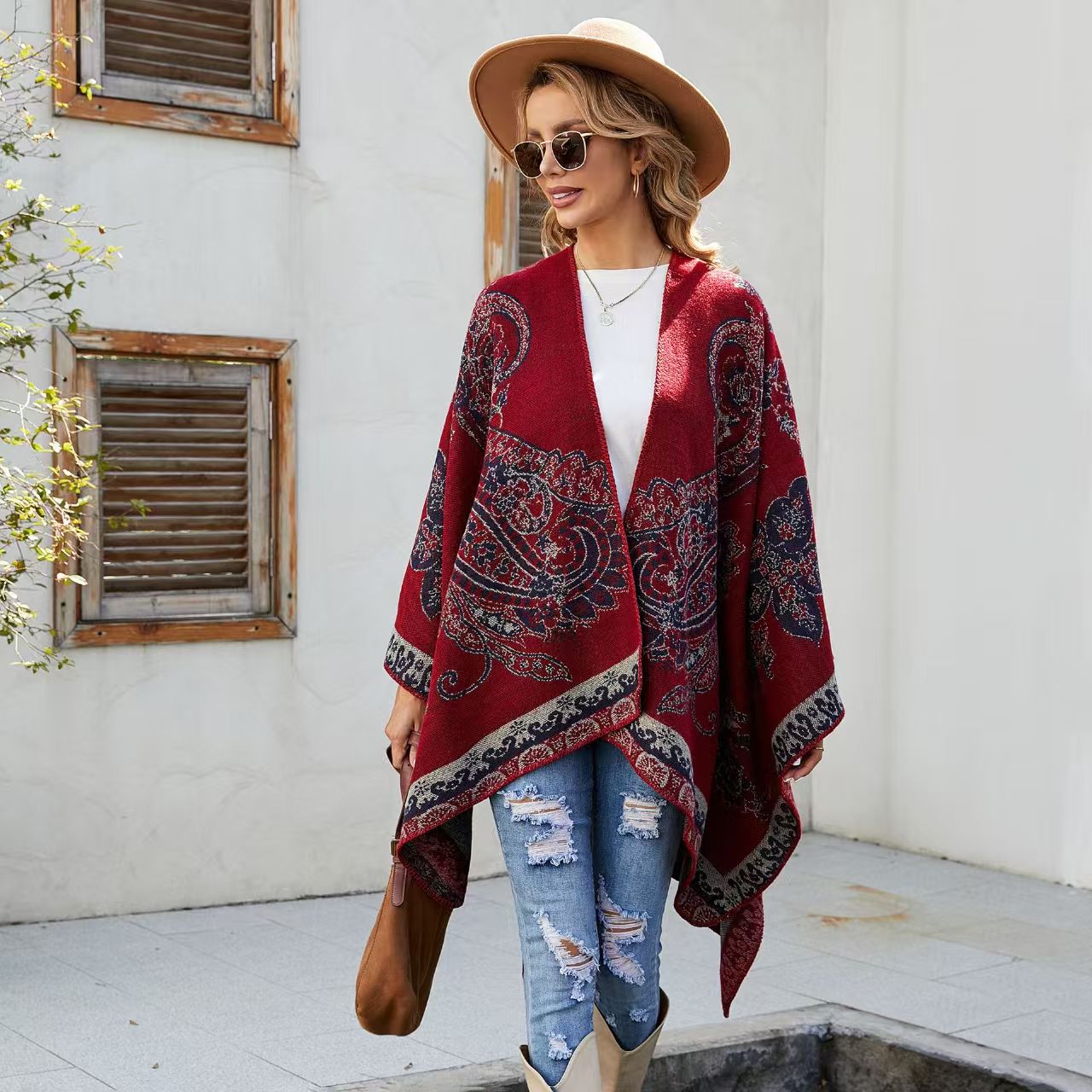 Patterned Faux Cashmere Warm S - Embroidery X Pattern recension och pris