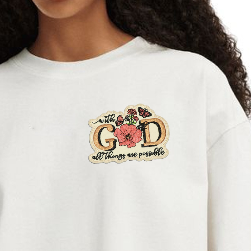 3 Inspirational Patches with t - Embroidery Font Free recension och pris