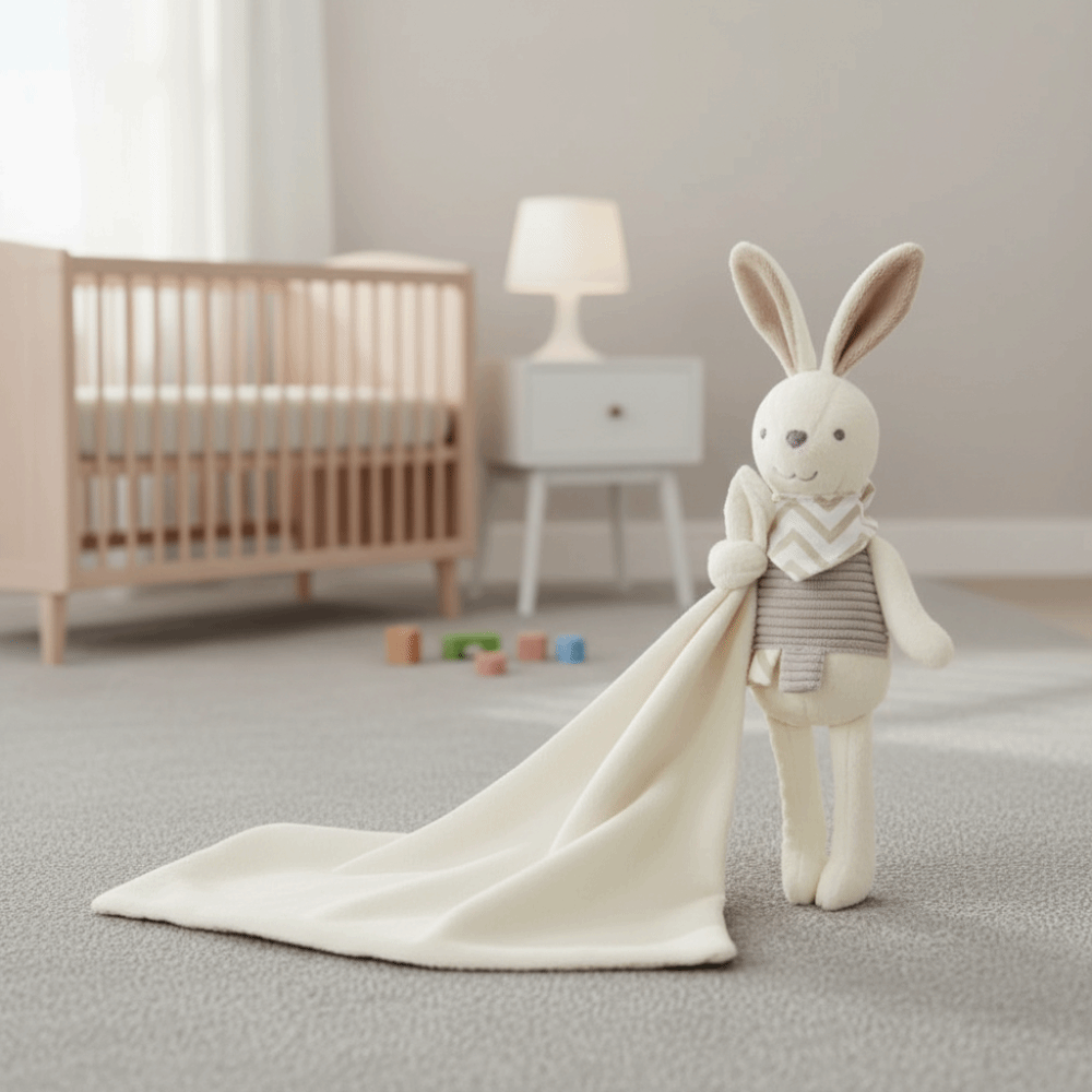 Square Shape Baby Rabbit Comfo - Embroidery Towel recension och pris