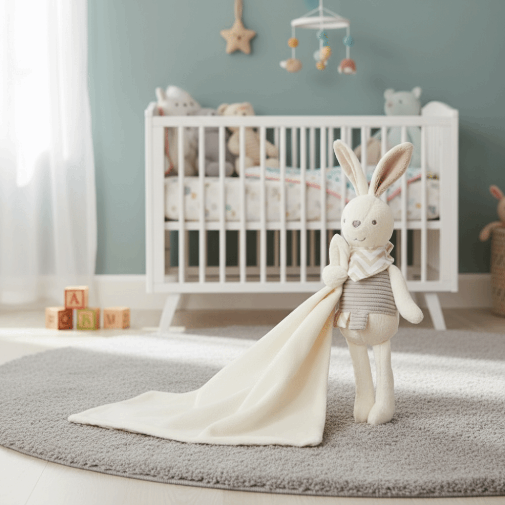 Square Shape Baby Rabbit Comfo - Embroidery Towel recension och pris