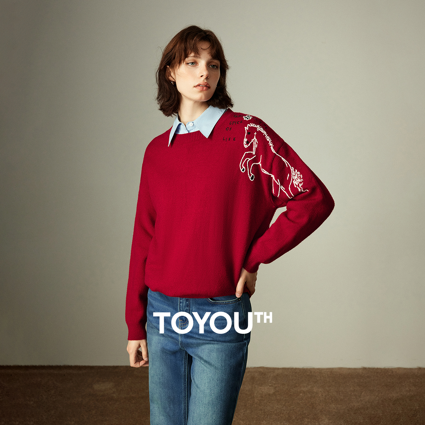 TOYOUTH Women's Arctic Fleece  - Embroidery Horse recension och pris