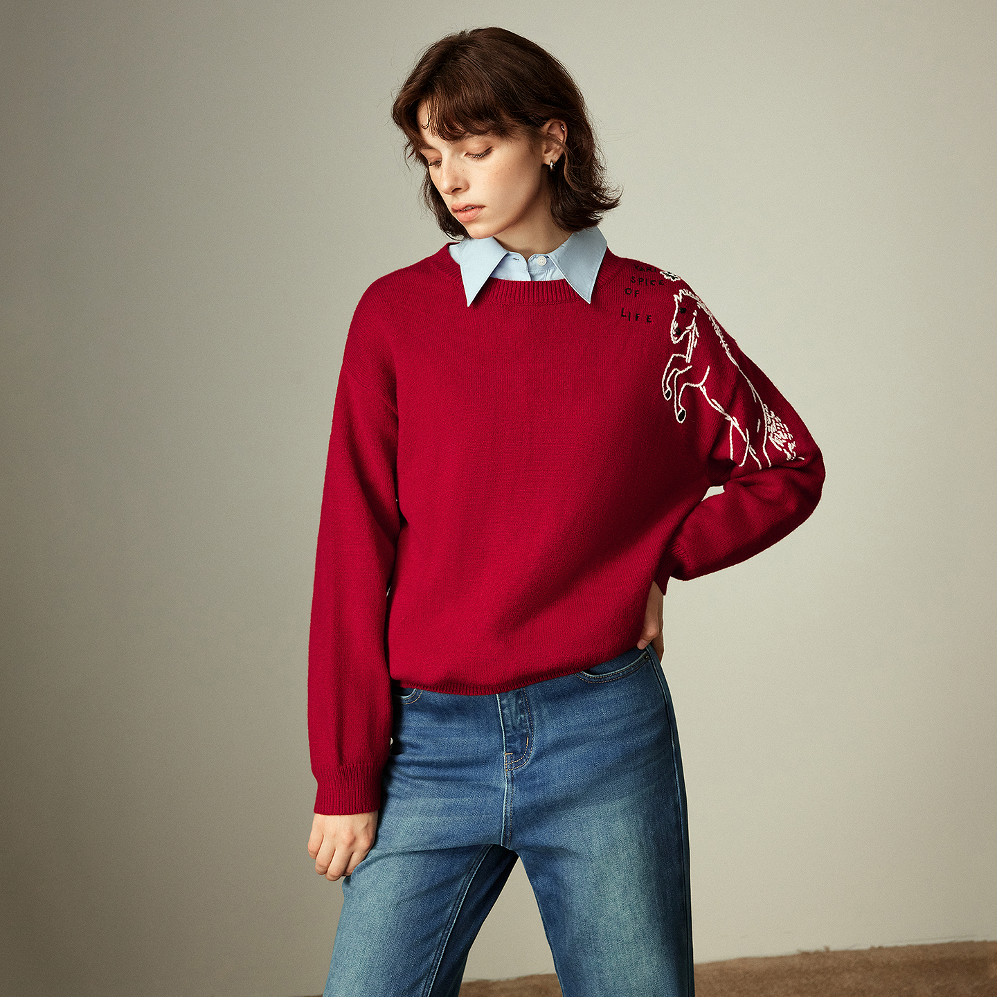 TOYOUTH Women's Arctic Fleece  - Embroidery Horse recension och pris