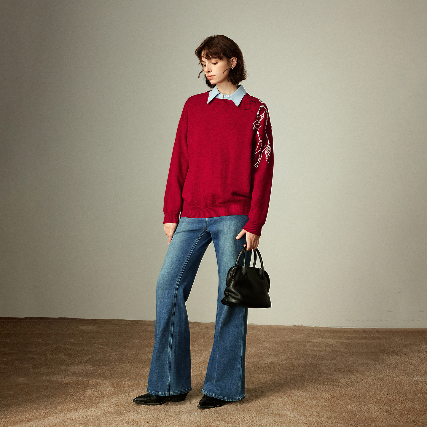 TOYOUTH Women's Arctic Fleece  - Embroidery Horse recension och pris