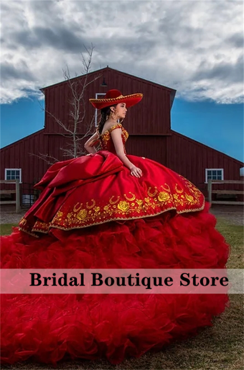 New Arrival Mexi Red Ball Gown - Embroidery Glass Beads recension och pris