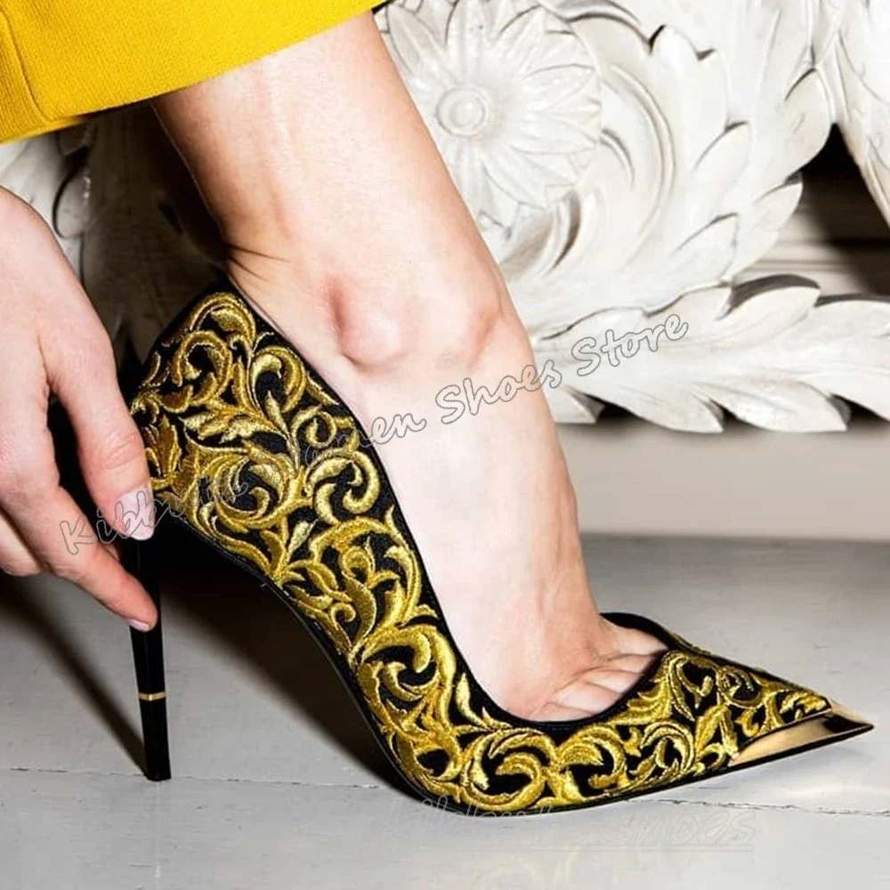 Embroidery Pumps Slip-On Mixed - Embroidery On Leather recension och pris