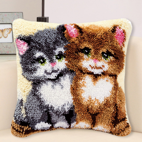 Animal Latch Hook Kit Cute Kno - Printed Embroidery Kit recension och pris