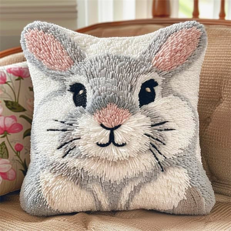 Animal Latch Hook Kit Cute Kno - Printed Embroidery Kit recension och pris
