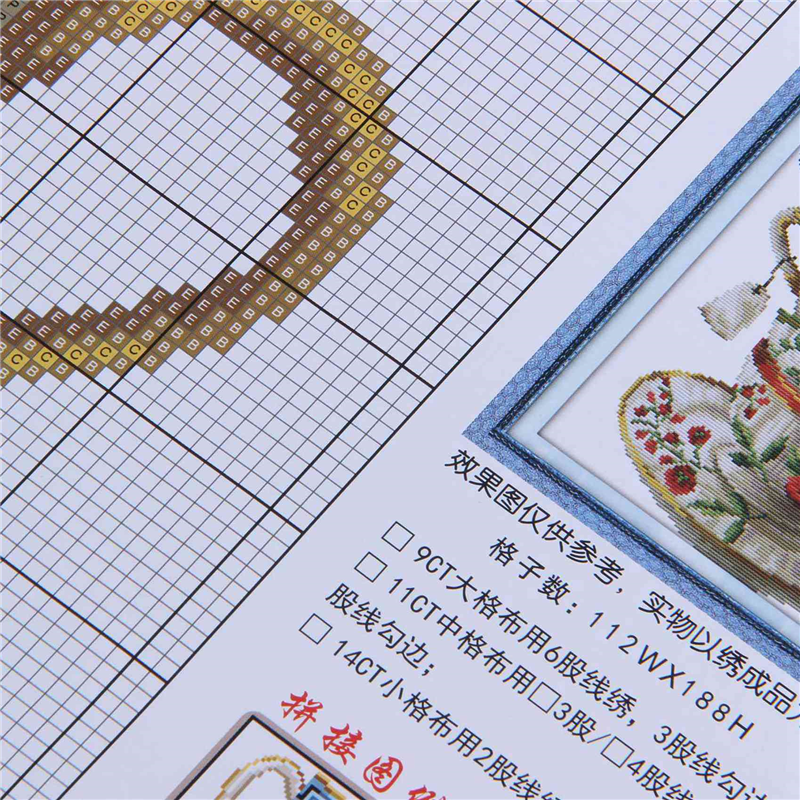 2X DIY Handmade Needlework Cro - Embroidery X Pattern recension och pris