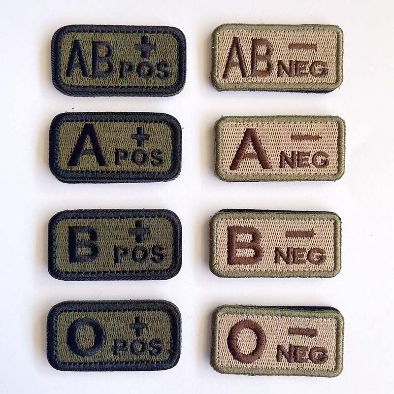 2.5*5CM,A B AB O POS-NEG Blood - Embroidery Fonts recension och pris