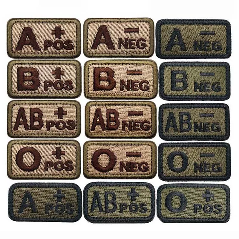 2.5*5CM,A B AB O POS-NEG Blood - Embroidery Fonts recension och pris