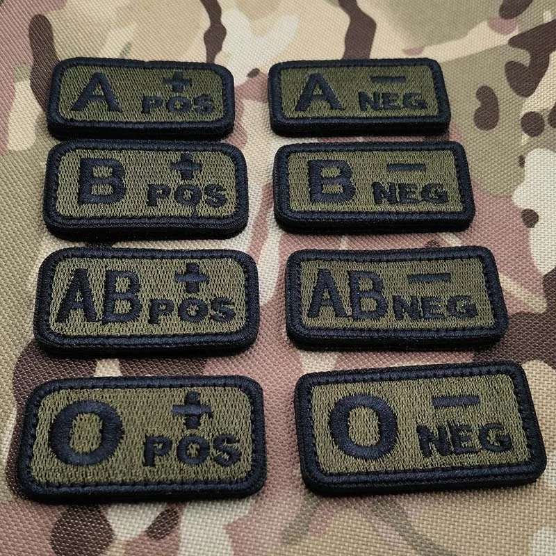 2.5*5CM,A B AB O POS-NEG Blood - Embroidery Fonts recension och pris