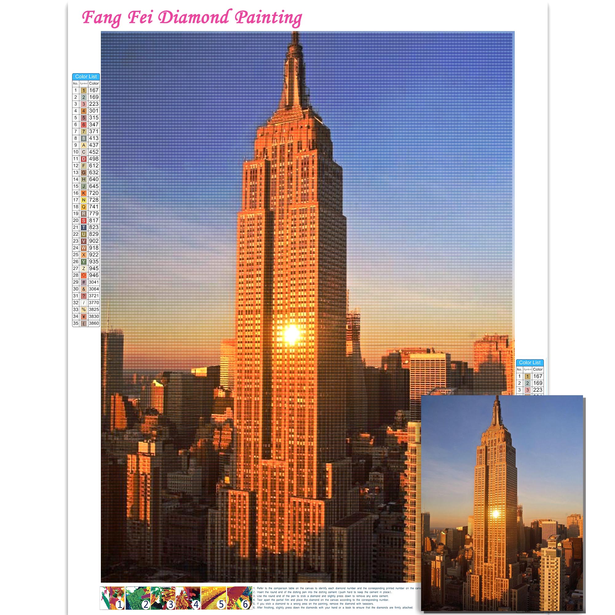 5D Diamond Rhinestone Painting - Embroidery York recension och pris