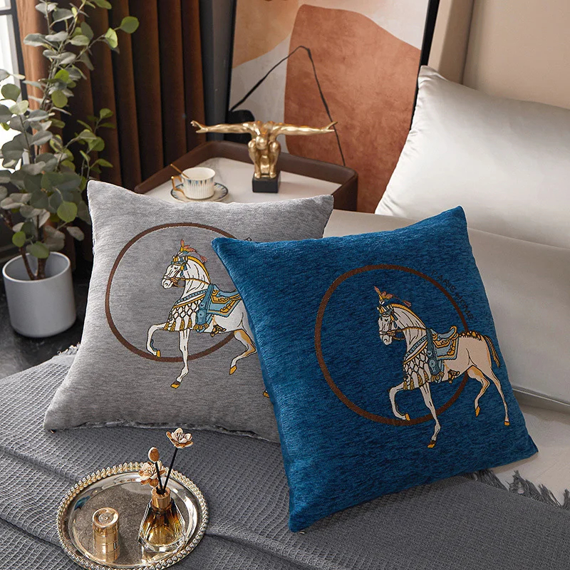 Horse 45cm Throw Pillow Cushio - Embroidery Horse recension och pris