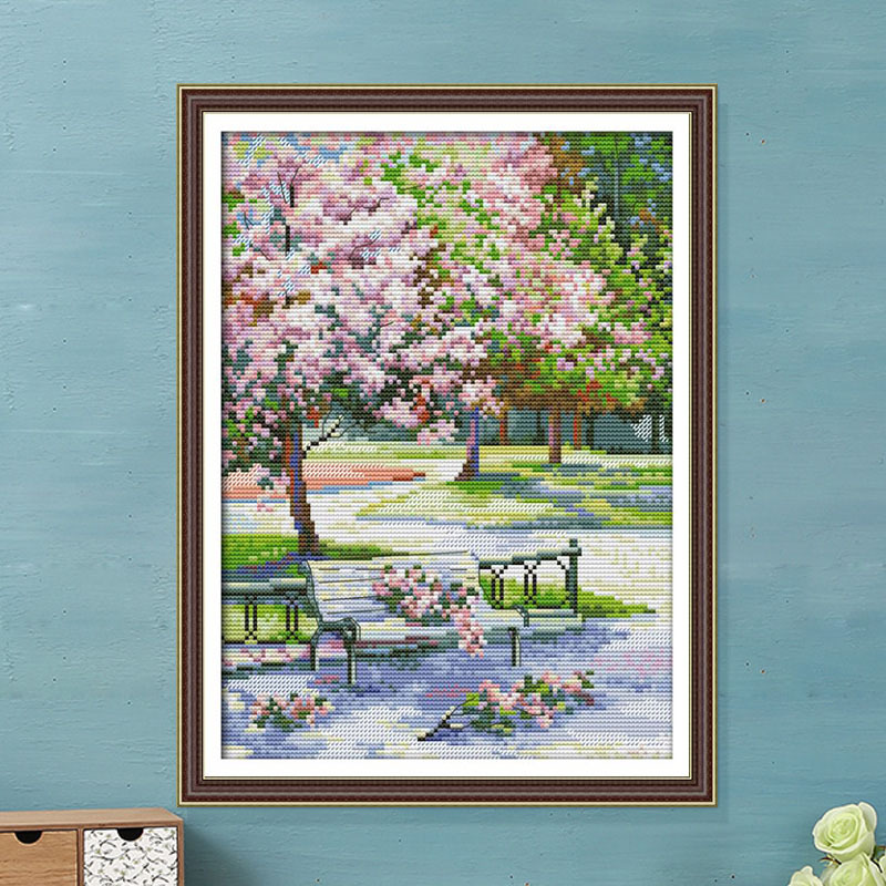 AEE2-Cross Stitch Stamped Kits - Embroidery X Pattern recension och pris