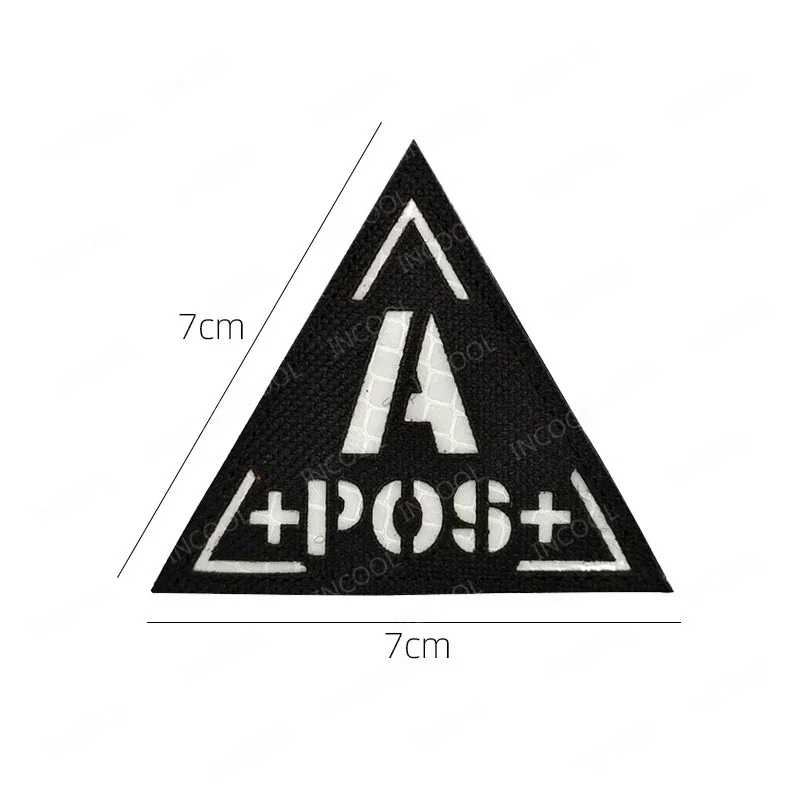 Blood Type Reflective Patches  - Embroidery Fonts recension och pris