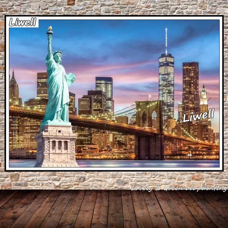 The Statue Of Liberty And Broo - Embroidery York recension och pris