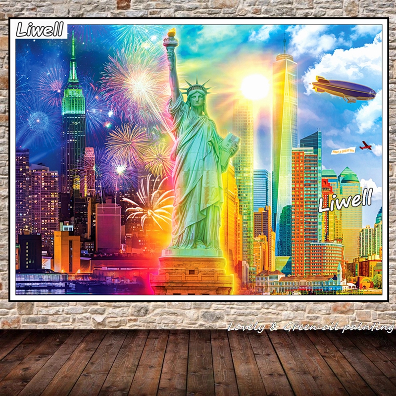 The Statue Of Liberty And Broo - Embroidery York recension och pris