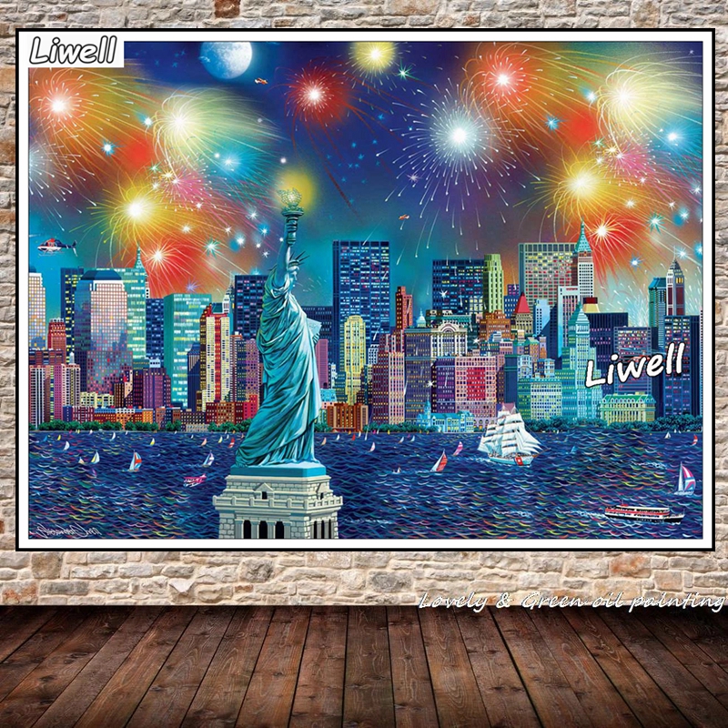 The Statue Of Liberty And Broo - Embroidery York recension och pris