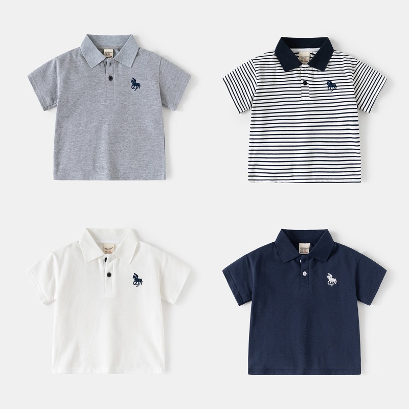 HoneyCherry Boys Polo Shirt Sh - Embroidery Design Logo recension och pris