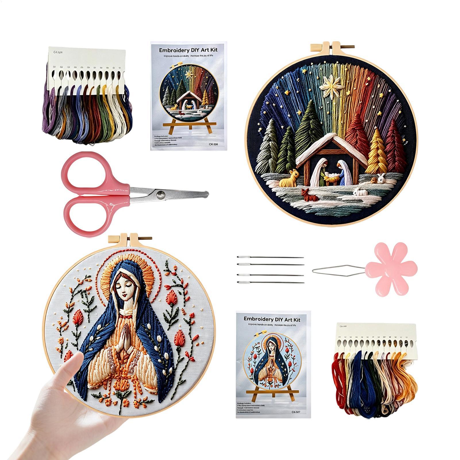 Embroidery Kit Virgin Mary The - Printed Embroidery Kit recension och pris