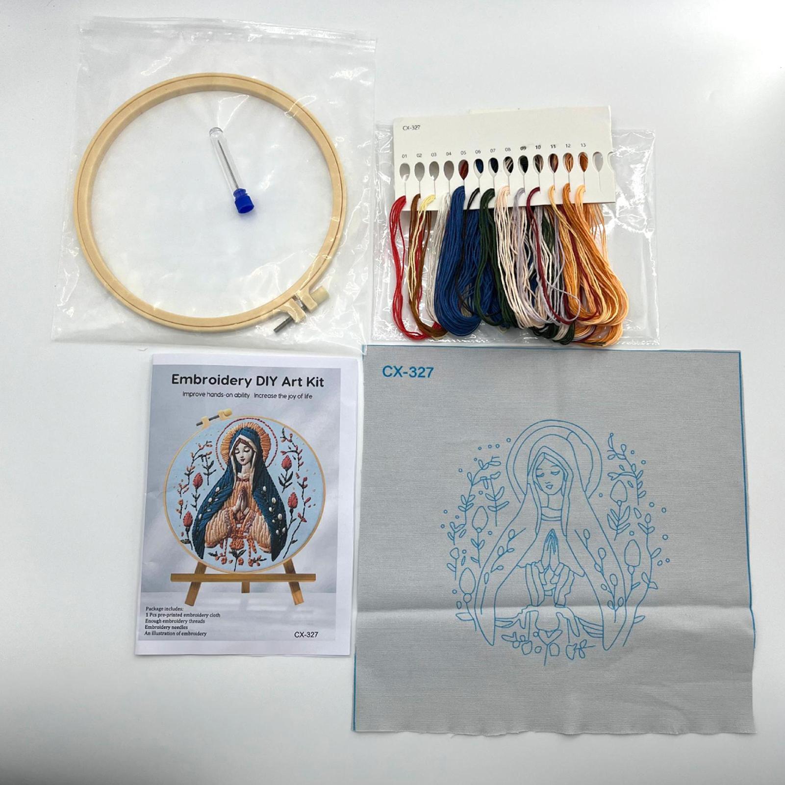 Embroidery Kit Virgin Mary The - Printed Embroidery Kit recension och pris