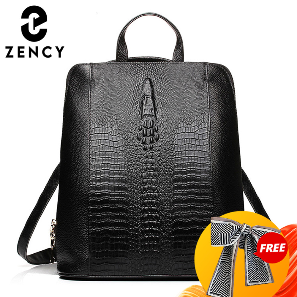 Zency Women's Crocodile Leathe - Embroidery On Leather recension och pris