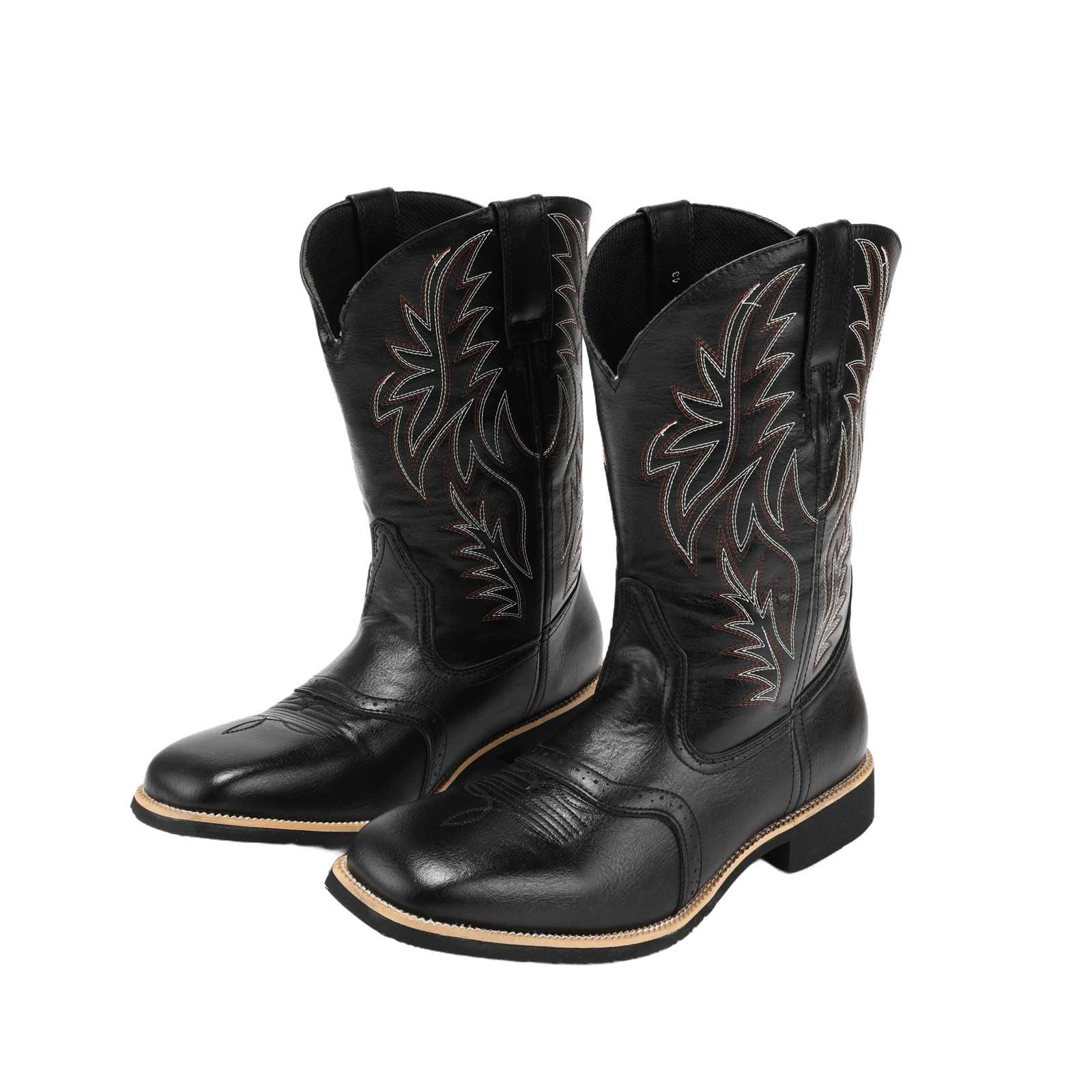 Men Cowboy Boots Embroidery We - Embroidery On Leather recension och pris
